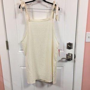 NWT Xhilaration Beach Cover Up Dress - Cream - Size XL (12 - 14)